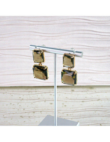 Kolczyki Lolita Accessories KAMIENIE BRĄZOWE...