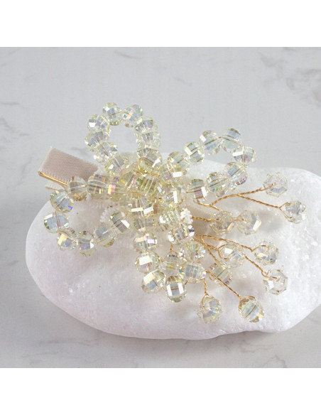 MOTYL z KRYSZTAŁAMI KAMIENIE PRZYPINKA OZDOBA GLAMOUR LOLITA AKCESORIA