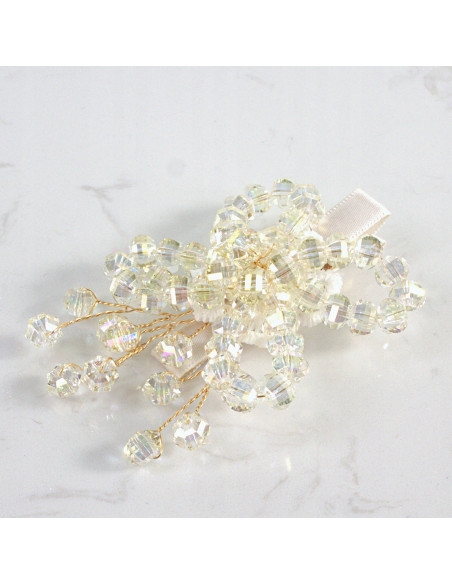 MOTYL z KRYSZTAŁAMI KAMIENIE PRZYPINKA OZDOBA GLAMOUR LOLITA AKCESORIA