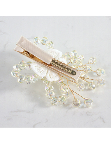 MOTYL z KRYSZTAŁAMI KAMIENIE PRZYPINKA OZDOBA...