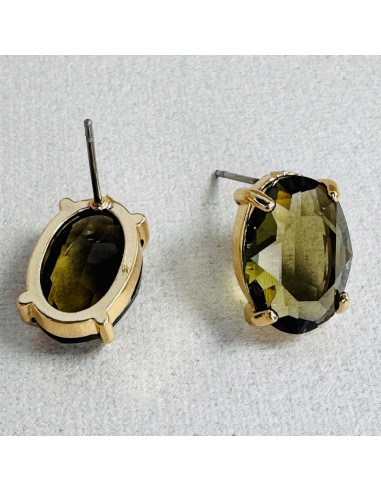 Kolczyki Lolita Accessories BRĄZOWE "BRYLANTY"...