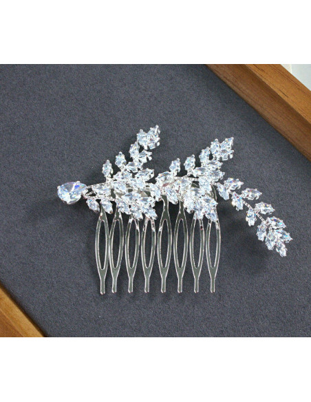 GRZEBIEŃ wsuwany do włosów wtykowy ozdobny KAMIENIE Lolita Akcesoria