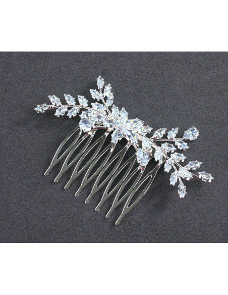 GRZEBIEŃ wsuwany do włosów wtykowy ozdobny KAMIENIE Lolita Akcesoria