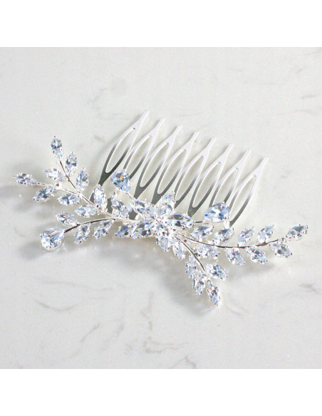 GRZEBIEŃ wsuwany do włosów wtykowy ozdobny KAMIENIE Lolita Akcesoria