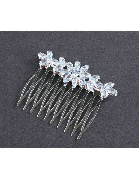 GRZEBIEŃ wsuwany do włosów wtykowy ozdobny KAMIENIE Lolita Akcesoria