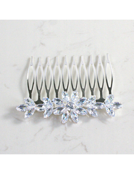 GRZEBIEŃ wsuwany do włosów wtykowy ozdobny KAMIENIE Lolita Akcesoria