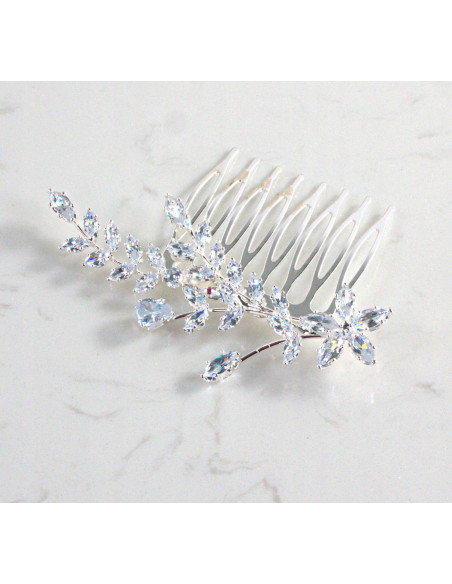 GRZEBIEŃ wsuwany do włosów wtykowy ozdobny KAMIENIE Lolita Akcesoria