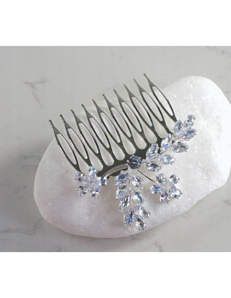 GRZEBIEŃ wsuwany do włosów wtykowy ozdobny KAMIENIE Lolita Akcesoria