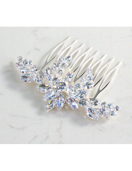 GRZEBIEŃ wsuwany do włosów wtykowy ozdobny KAMIENIE Lolita Akcesoria