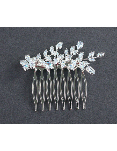 GRZEBIEŃ wsuwany do włosów wtykowy ozdobny KAMIENIE Lolita Akcesoria