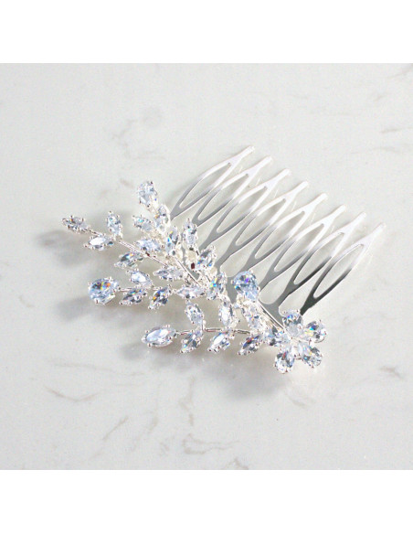 GRZEBIEŃ wsuwany do włosów wtykowy ozdobny KAMIENIE Lolita Akcesoria