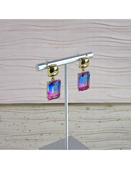 Kolczyki CIENIOWANE "BRYLANTY" Lolita Accessories srebrny sztyft 925