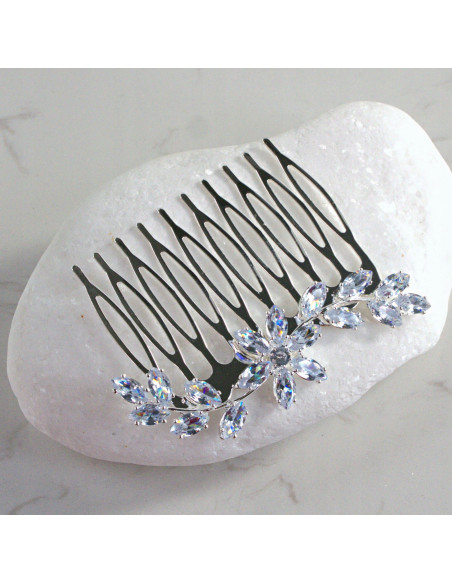 GRZEBIEŃ wsuwany do włosów wtykowy ozdobny KAMIENIE Lolita Akcesoria