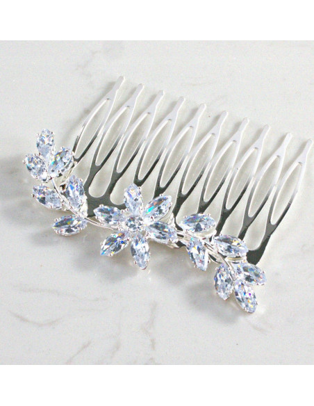 GRZEBIEŃ wsuwany do włosów wtykowy ozdobny KAMIENIE Lolita Akcesoria