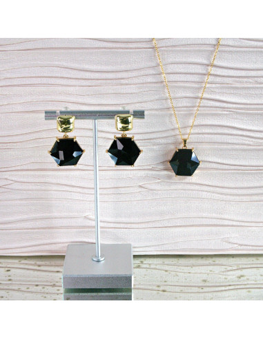 Komplet Naszyjnik z zawieszką STAL CHIRURGICZNA...