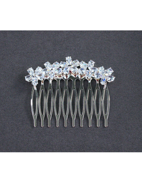 GRZEBIEŃ wsuwany do włosów wtykowy ozdobny KAMIENIE Lolita Akcesoria