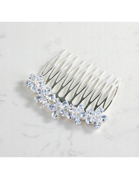 GRZEBIEŃ wsuwany do włosów wtykowy ozdobny KAMIENIE Lolita Akcesoria