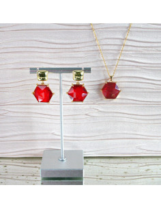 Komplet Naszyjnik z zawieszką STAL CHIRURGICZNA KOLCZYKI... 2