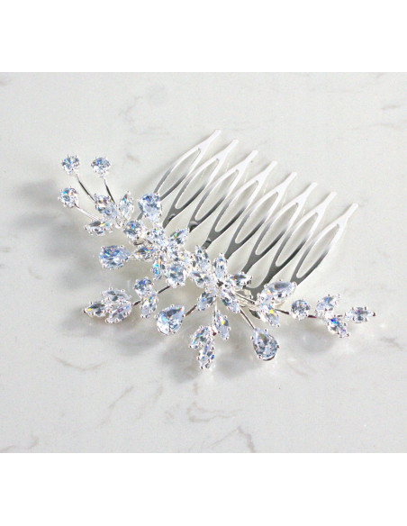 GRZEBIEŃ wsuwany do włosów wtykowy ozdobny KAMIENIE Lolita Akcesoria