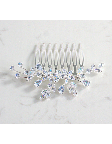 GRZEBIEŃ wsuwany do włosów wtykowy ozdobny KAMIENIE Lolita Akcesoria