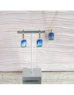 Komplet Naszyjnik z zawieszką STAL CHIRURGICZNA KOLCZYKI...