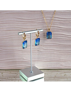 Komplet Naszyjnik z zawieszką STAL CHIRURGICZNA KOLCZYKI... 2