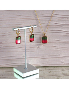 Komplet Naszyjnik z zawieszką STAL CHIRURGICZNA KOLCZYKI... 2