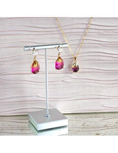 Komplet Naszyjnik z zawieszką STAL CHIRURGICZNA...