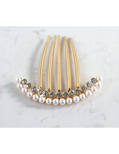 GRZEBIEŃ wsuwany do włosów wtykowy ozdobny Lolita... 2