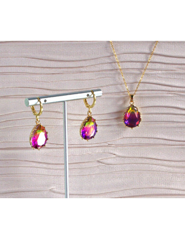 Komplet Naszyjnik z zawieszką STAL CHIRURGICZNA...