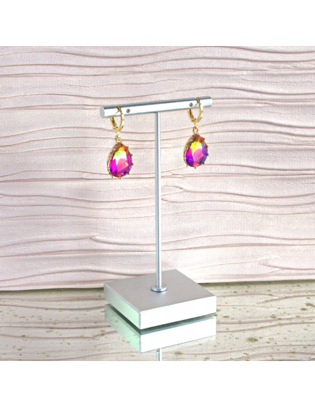 Komplet Naszyjnik z zawieszką STAL CHIRURGICZNA KOLCZYKI LIGHT VOLCANO