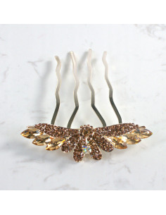 GRZEBIEŃ wsuwany do włosów wtykowy ozdobny PAW Lolita... 2