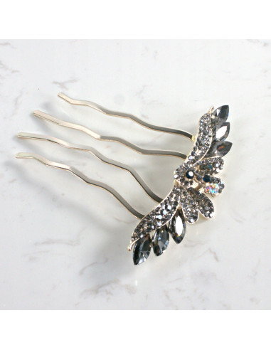 GRZEBIEŃ wsuwany do włosów wtykowy ozdobny PAW...