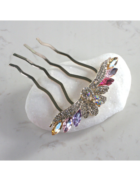 GRZEBIEŃ wsuwany do włosów wtykowy ozdobny PAW Lolita Akcesoria KOLORY