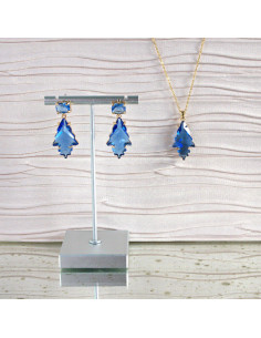 Komplet Naszyjnik z zawieszką STAL CHIRURGICZNA KOLCZYKI...