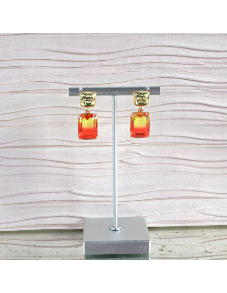 Komplet Naszyjnik z zawieszką STAL CHIRURGICZNA KOLCZYKI "BRYLANTY"