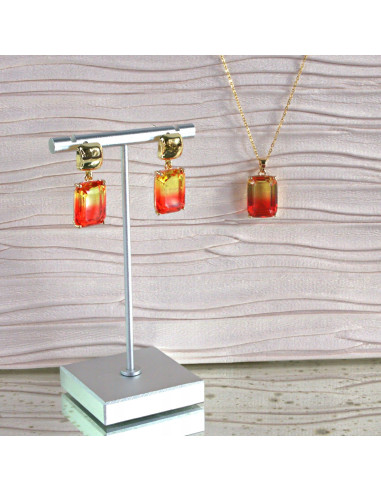 Komplet Naszyjnik z zawieszką STAL CHIRURGICZNA...