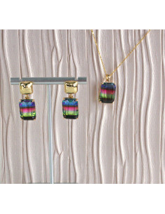 Komplet Naszyjnik z zawieszką STAL CHIRURGICZNA KOLCZYKI...