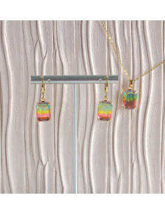 Komplet Naszyjnik z zawieszką STAL CHIRURGICZNA KOLCZYKI...