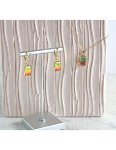 Komplet Naszyjnik z zawieszką STAL CHIRURGICZNA KOLCZYKI... 2