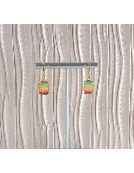 Komplet Naszyjnik z zawieszką STAL CHIRURGICZNA KOLCZYKI "BRYLANTY"