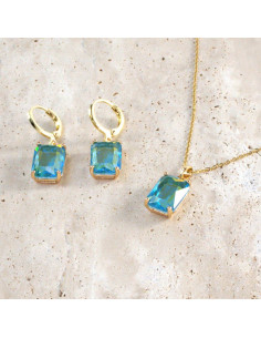 Komplet Naszyjnik z zawieszką STAL CHIRURGICZNA KOLCZYKI...