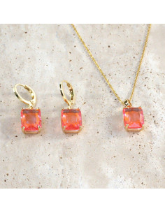 Komplet Naszyjnik z zawieszką STAL CHIRURGICZNA KOLCZYKI...