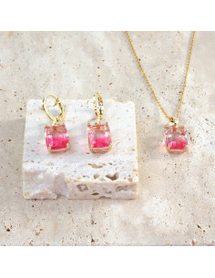 Komplet Naszyjnik z zawieszką STAL CHIRURGICZNA KOLCZYKI...