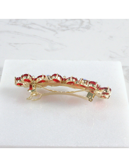 Klamra francuska 3 motyle kryształki  Lolita akcesoria