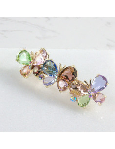 Klamra francuska 3 motyle kryształki  Lolita akcesoria 2