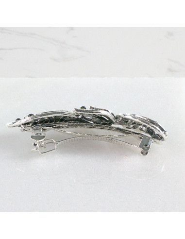 Klamra francuska granatowy liść  Lolita akcesoria