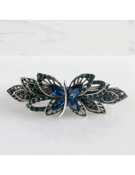 Klamra francuska granatowy motyl Lolita akcesoria