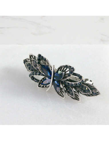 Klamra francuska granatowy motyl Lolita akcesoria