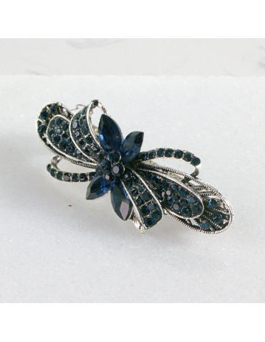 Klamra francuska granatowa kokarda Lolita...